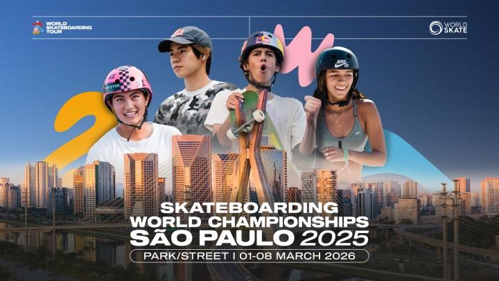 World Skate e STU se juntam para realizar o Campeonato Mundial de 2025 em São Paulo!